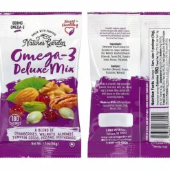 Nature's Garden Healthy Trail Mix Snack Packs, 1.2 oz Pouch, 50 Pouches/Carton