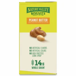 Nature Valley Biscuits, Peanut Butter, 1.35 oz Packet, 16/Box
