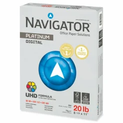 Navigator Platinum Office Multi-Use Paper, 10 Reams, Bright White, Letter Size (8 1/2" x 11"), 20 Lb, Smooth