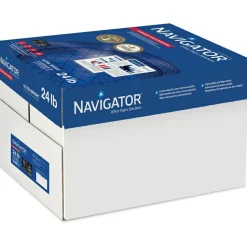 Navigator Premium Multipurpose Copy Paper, 97 Bright, 24 lb Bond Weight, 11 x 17, White, 500 Sheets/Ream, 5 Reams/Carton