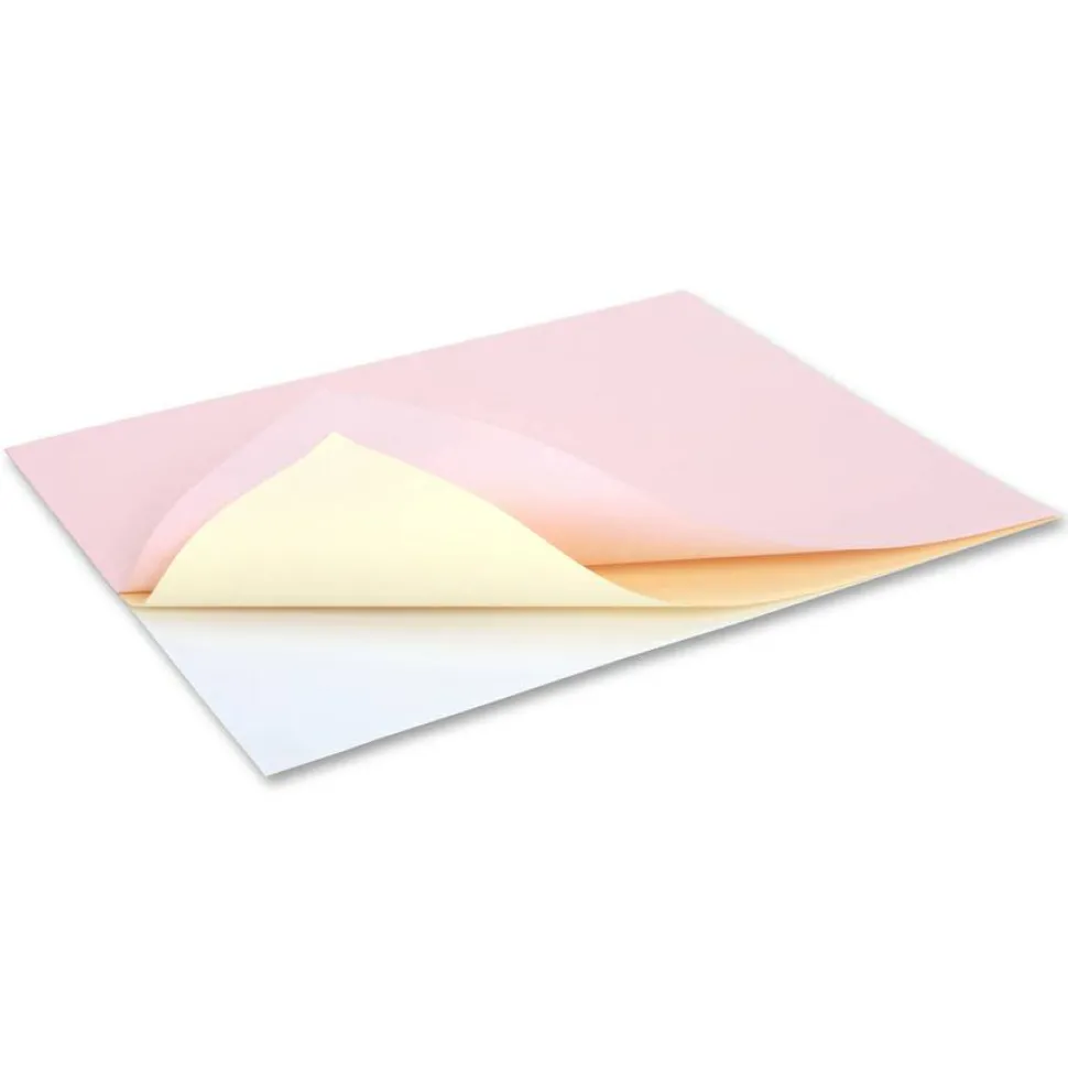 NCR Xero/Form II Carbonless Laser Paper, 1 Ream, White/Yellow/Pink, Letter Size (8 1/2" x 11"), Ream Of 500 Sheets, 92 Lb