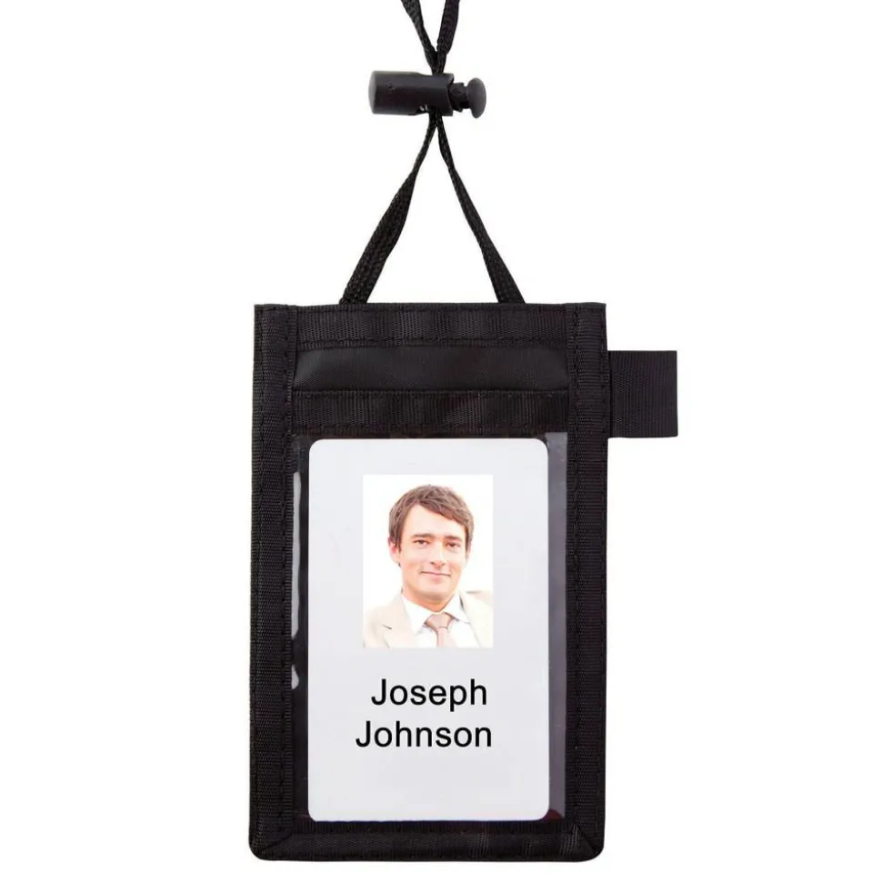 Neck Pouch Name Badge, Vertical, 2 1/4" x 3 1/2"