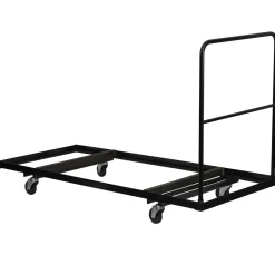 Neena Black Folding Table Dolly for 30''W x 72''D Rectangular Folding Tables