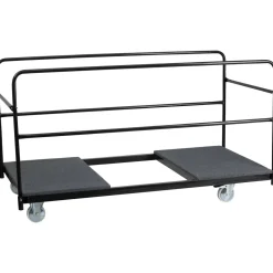 Neena Folding Table Dolly with Carpeted Platform for Round Tables