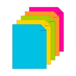 Neenah Astrobrights Bright Color Copy Paper, 1 Ream, Bright Assortment, Letter (8.5" x 11"), 500 Sheets Per Ream, 24 Lb, 94 Brightness