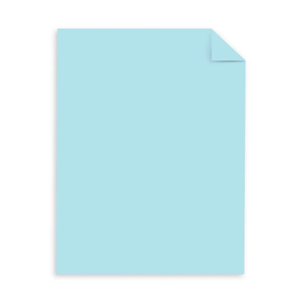 Neenah Exact Index Card Stock, 8 1/2" x 11", 110 Lb., Blue, Pack Of 250 Sheets