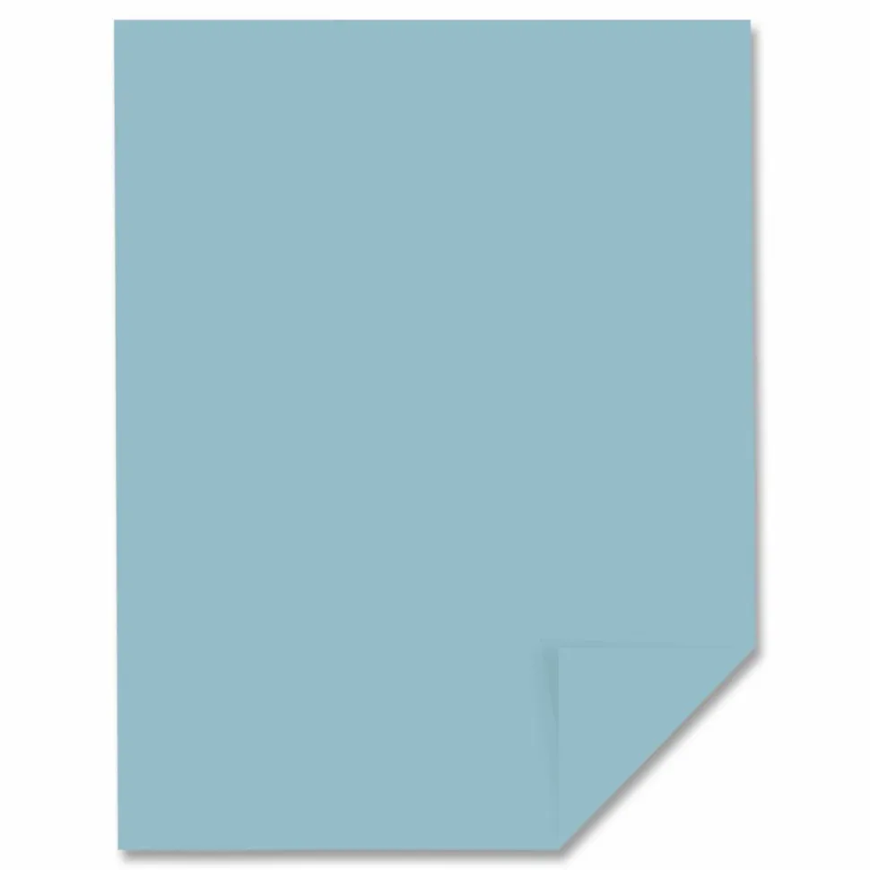 Neenah Exact Index Card Stock, 8 1/2" x 11", 110 Lb., Blue, Pack Of 250 Sheets