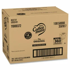 Nestlé Coffee-mate Liquid Creamer, Original Flavor, 0.38 Oz Single Serve, 360/Pack