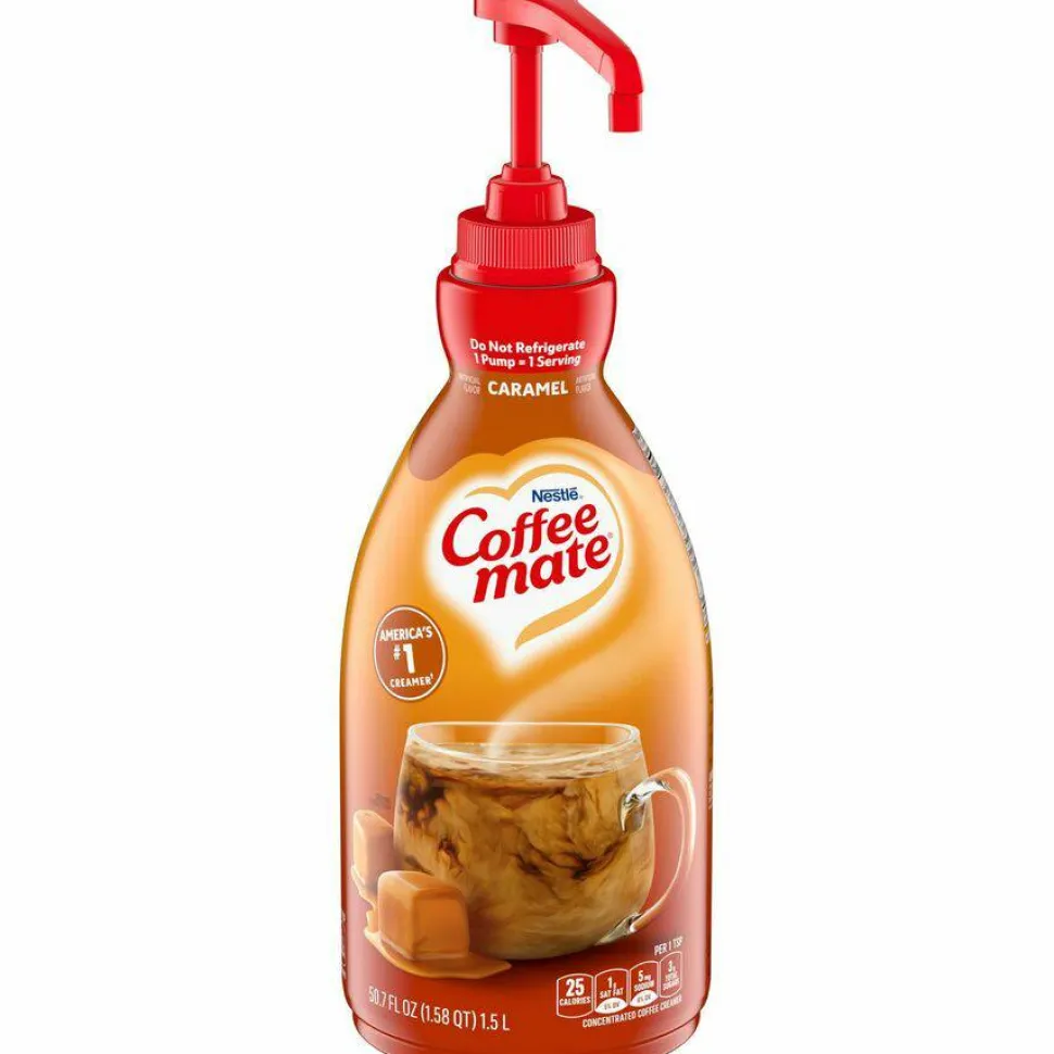 Nestle Professional Solutions Caramel Liquid Concentrate Coffee Creamer - Pump Bottle