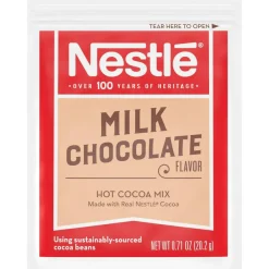 Nestlé Hot Cocoa Mix, Milk Chocolate, 0.71 oz Packet, 60 Packets/Box