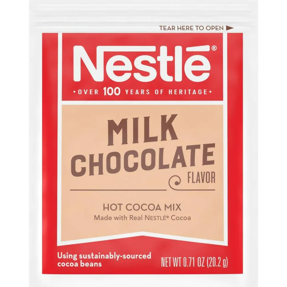 Nestlé Hot Cocoa Mix, Milk Chocolate, 0.71 oz Packet, 60 Packets/Box