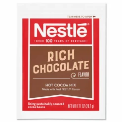 Nestlé Hot Cocoa Mix, Rich Chocolate, 0.71 oz Packets, 50/Box, 6 Box/Carton