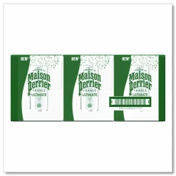 Nestlé Maison Perrier Sparkling Water, Plain, 11.15 oz, 8 Cans/Box