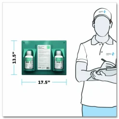 NeutraFlush Two-Bottle Wall Station, 16 oz Bottle, 2 Bottles/Station