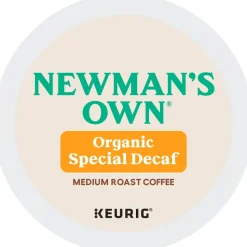 Newman's Own Organics Special Blend Decaf Coffee Keurig Single-Serve K-Cup Pods, Medium Roast, 24 Pods Per Pack, Case Of 4 Packs
