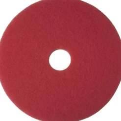 Niagara 5100N Buffing Floor Pads, 14" Diameter, Red, Case Of 5