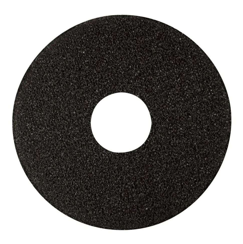 Niagara 7400N Stripping Floor Pad, High-Performance, 17" Diameter, Black, Pack Of 5