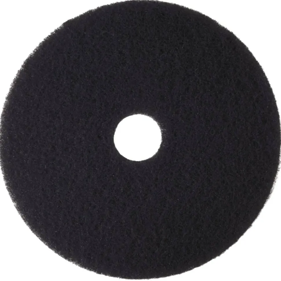 Niagara 7400N Stripping Floor Pad, High-Performance, 13" Diameter, Black, Pack Of 5