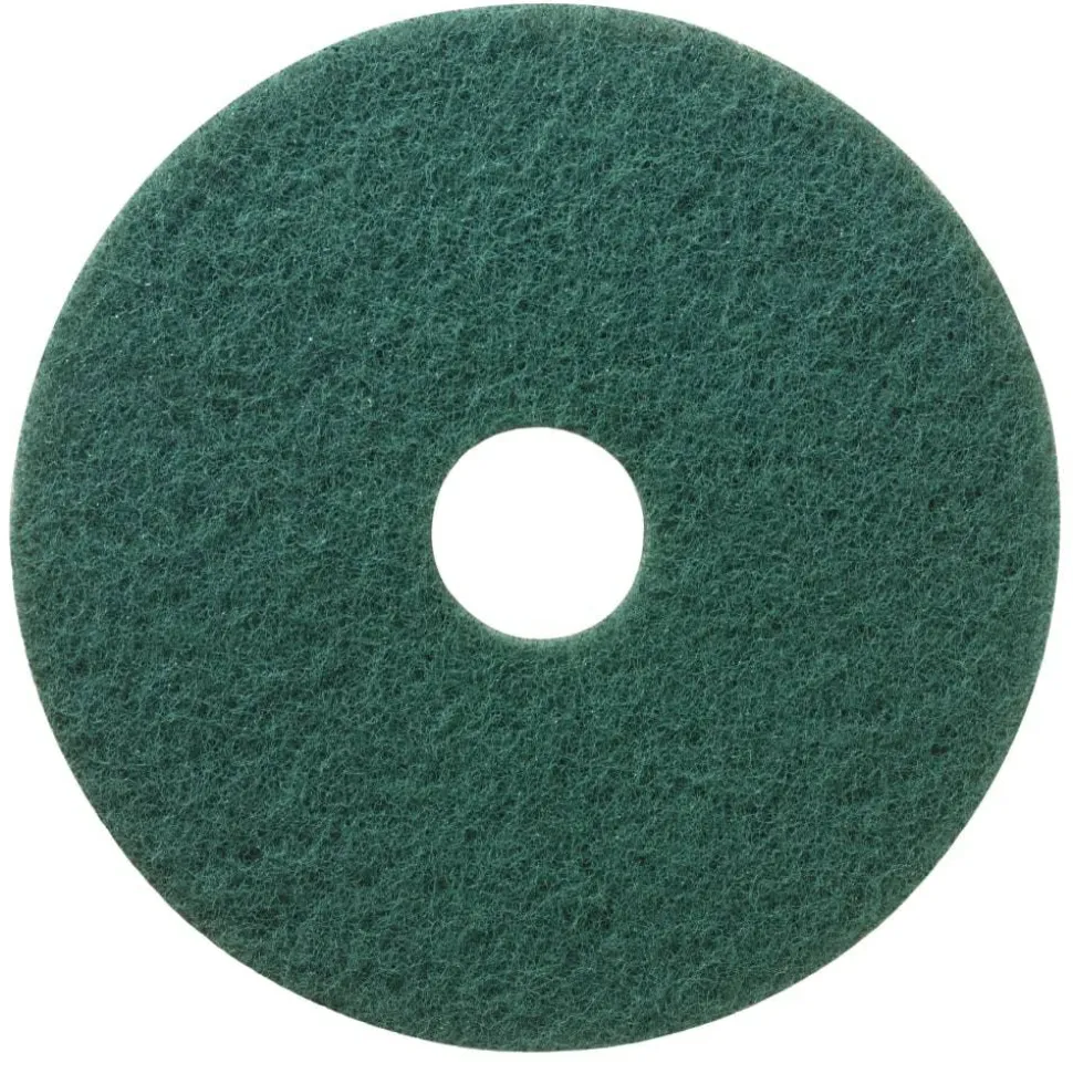 Niagara Scrubbing Floor Pads, 5400N , 13", Green, Pack Of 5