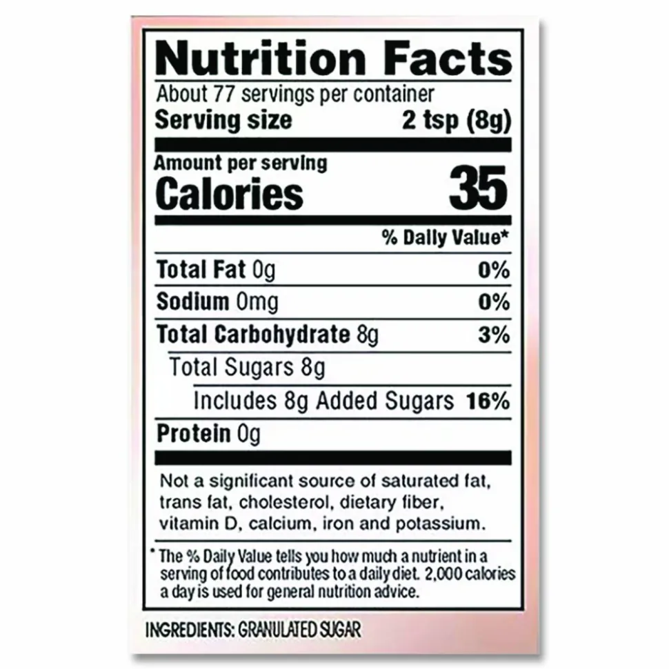 N'Joy Pure Sugar Cane, 20 oz Canister, 3/Pack