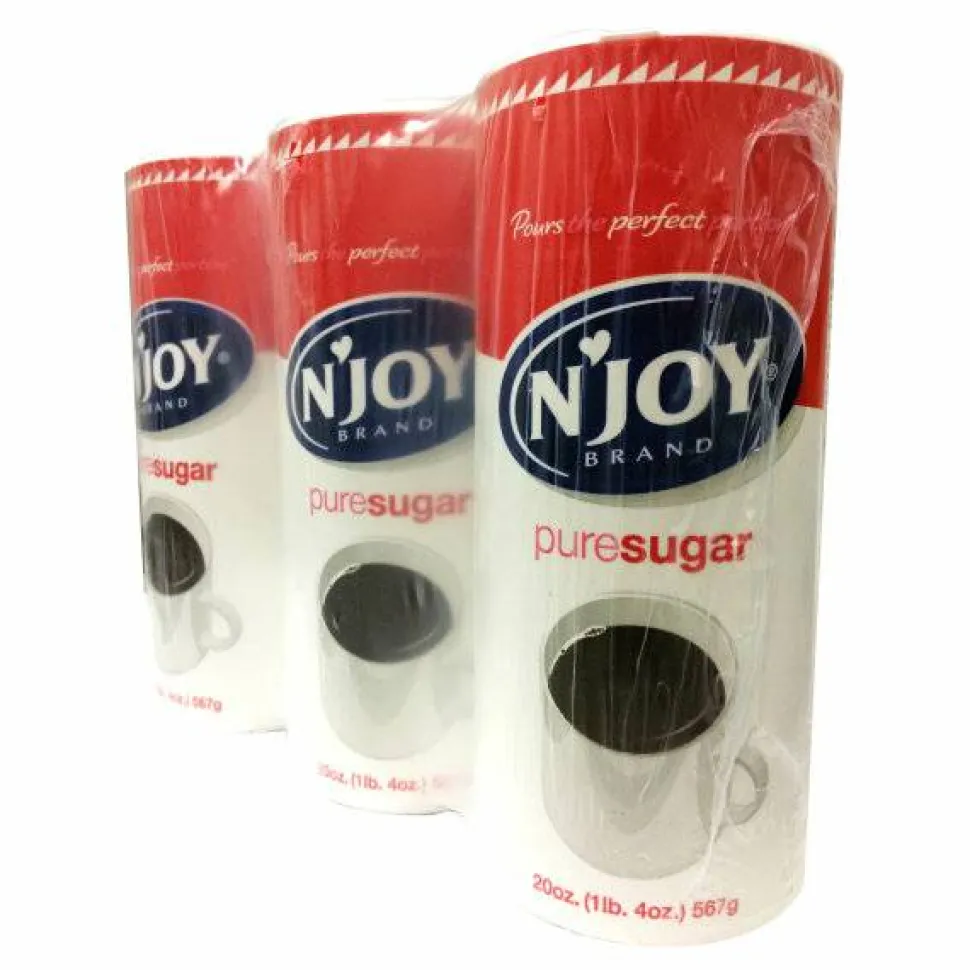 N'Joy Pure Sugar Cane, 20 oz Canister, 3/Pack