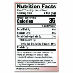 N'JOY Sugar, 20 Oz. Canister