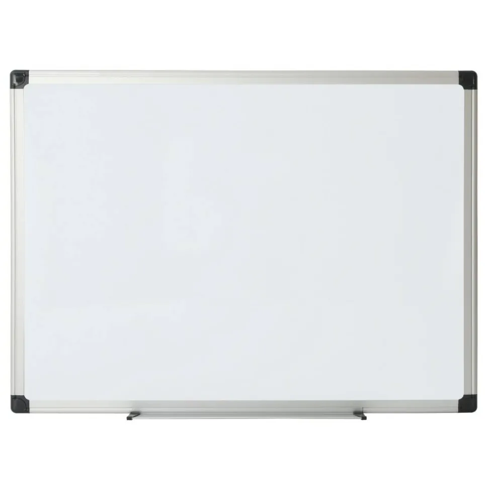Non-Magnetic Melamine Dry-Erase Whiteboard, 24" x 36", Aluminum Frame With Silver Finish