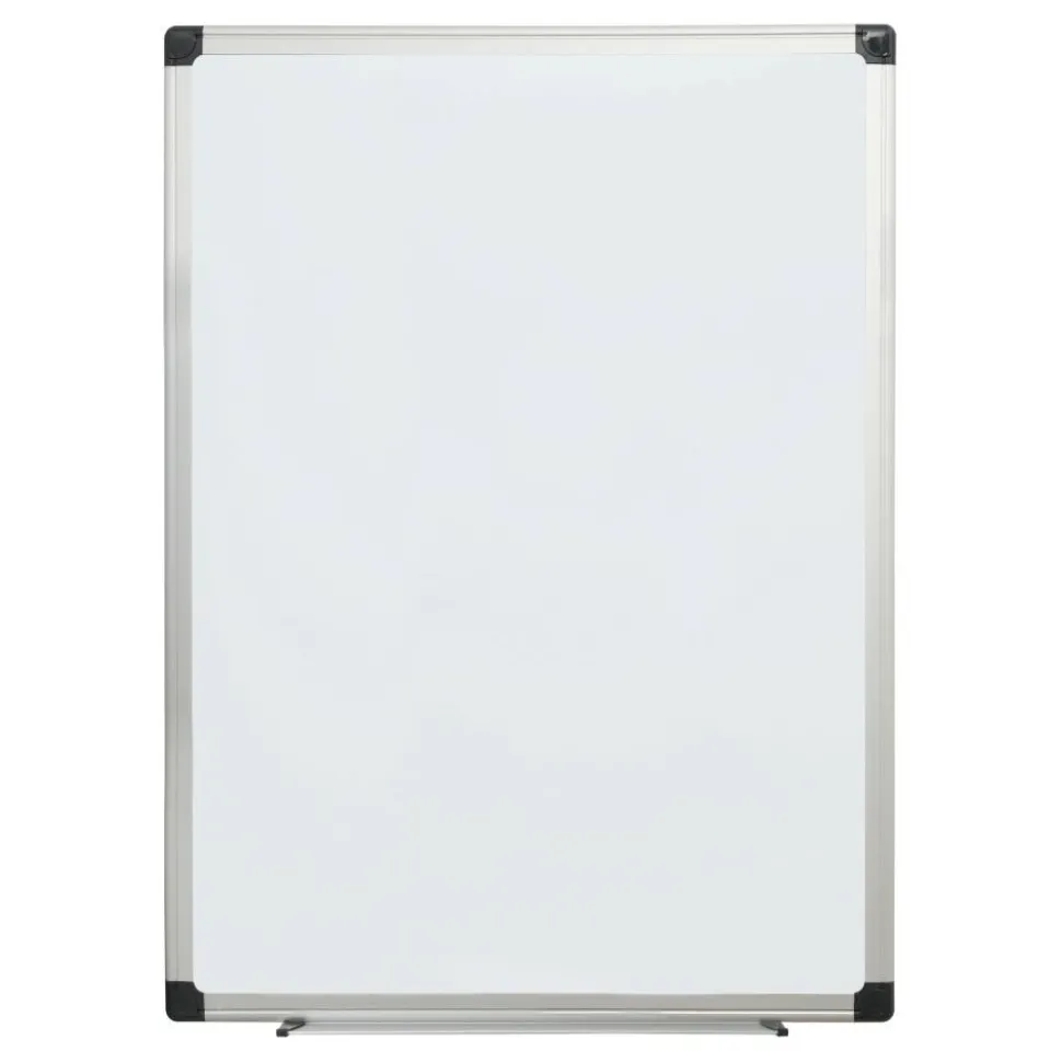 Non-Magnetic Melamine Dry-Erase Whiteboard, 24" x 36", Aluminum Frame With Silver Finish