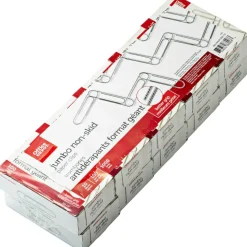 Non-Skid Paper Clips, Jumbo, Silver, Pack Of 10 Boxes, 100 Clips Per Box, 1,000 Total