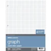 Notebook Filler Paper, 8-1/2" x 11", Quadrille Ruled, White, Pack Of 500 Sheets