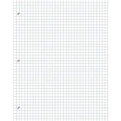 Notebook Filler Paper, 8-1/2" x 11", Quadrille Ruled, White, Pack Of 500 Sheets