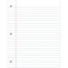 Notebook Filler Paper, 8" x 10 1/2", Wide Ruled, Pack of 500 Sheets