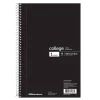 Notebook, 6" x 9 1/2", 70 Sheets, College Ruled, Black