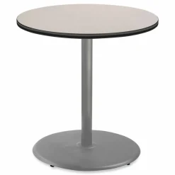 NPS Cafe Table, 36" Diameter x 36h, Round Top/Base, Gray Nebula Top, Gray Base