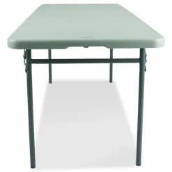 NPS Comfort Max Fold-in-Half Table, Rectangular, 96w x 30d x 29.25h, Speckled Gray Top, Gray Base/Legs