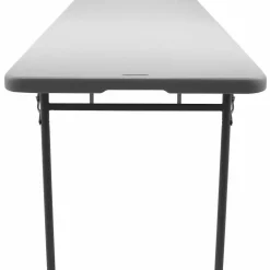 NPS Comfort Max Fold-in-Half Table, Rectangular, 96w x 30d x 29.25h, Speckled Gray Top, Gray Base/Legs