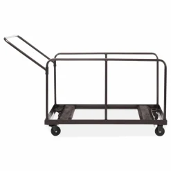 NPS Folding Table Dolly For Round and Rectangular Tables, 660 lb Capacity, 31.25 x 27.75 x 47.5, Brown