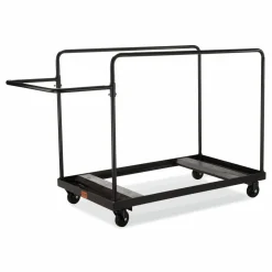 NPS Folding Table Dolly for Round Tables, 660 lb Capacity, 40.5 x 28 x 61.5, Brown