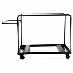 NPS Folding Table Dolly for Round Tables, 660 lb Capacity, 40.5 x 28 x 61.5, Brown