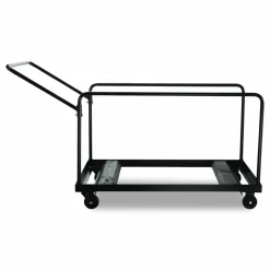 NPS Folding Table Dolly For Round Tables, 1,100 lb Capacity, 27.75" x 47.5" x 31.25", Brown
