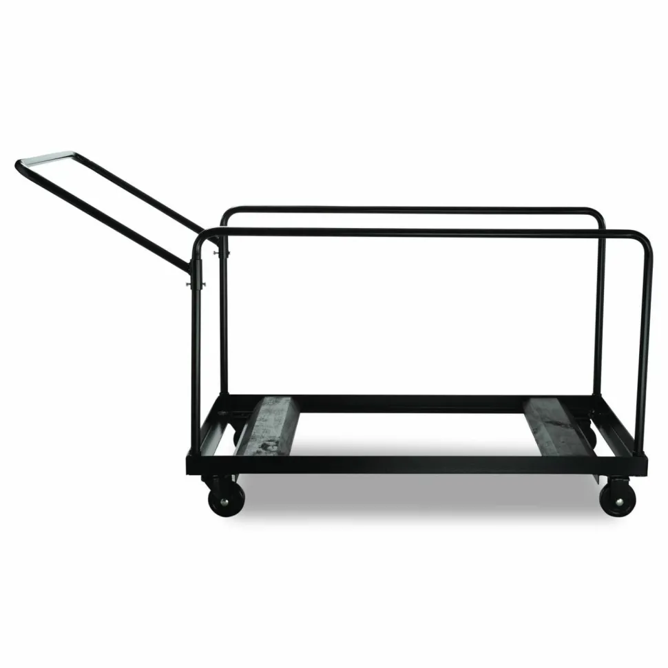 NPS Folding Table Dolly For Round Tables, 1,100 lb Capacity, 27.75" x 47.5" x 31.25", Brown