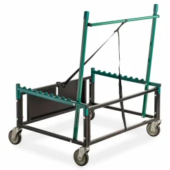 NPS Table Assist Dolly, 1,000 lb Capacity, 38 x 30 x 44.5, Black/Green