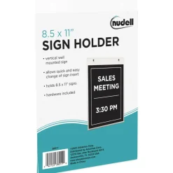 Nu Dell Acrylic Sign Holders Support 8.50" x 11" Media Acrylic 1 Each Clear