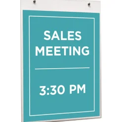 Nu Dell Acrylic Sign Holders Support 8.50" x 11" Media Acrylic 1 Each Clear