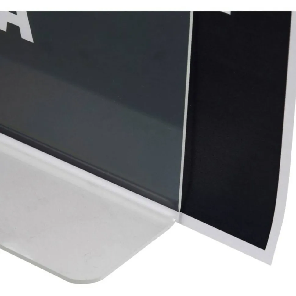 NuDell Acrylic Standing Sign Holder, 8 1/2" x 11", Clear