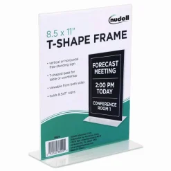 NuDell Acrylic Standing Sign Holder, 8 1/2