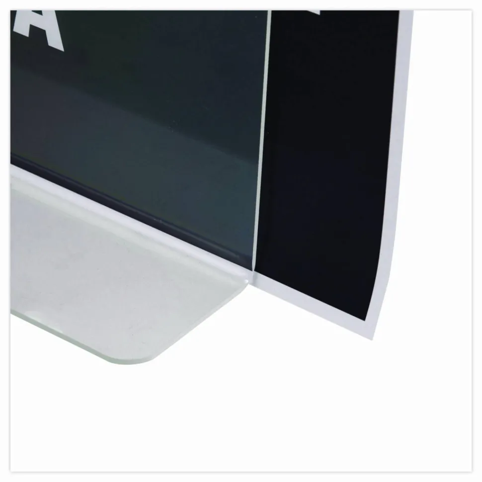 NuDell Acrylic Standing Sign Holder, 8 1/2" x 11", Clear
