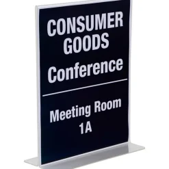 NuDell Acrylic Standing Sign Holder, 8 1/2