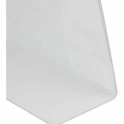 NuDell Clear Plastic Slanted L-Shaped Countertop Sign Holder, Side-Load, Horizontal/Vertical Orientation, 4 x 6 Insert