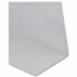 NuDell Clear Plastic Slanted L-Shaped Countertop Sign Holder, Side-Load, Horizontal/Vertical Orientation, 8.5 x 11 Insert